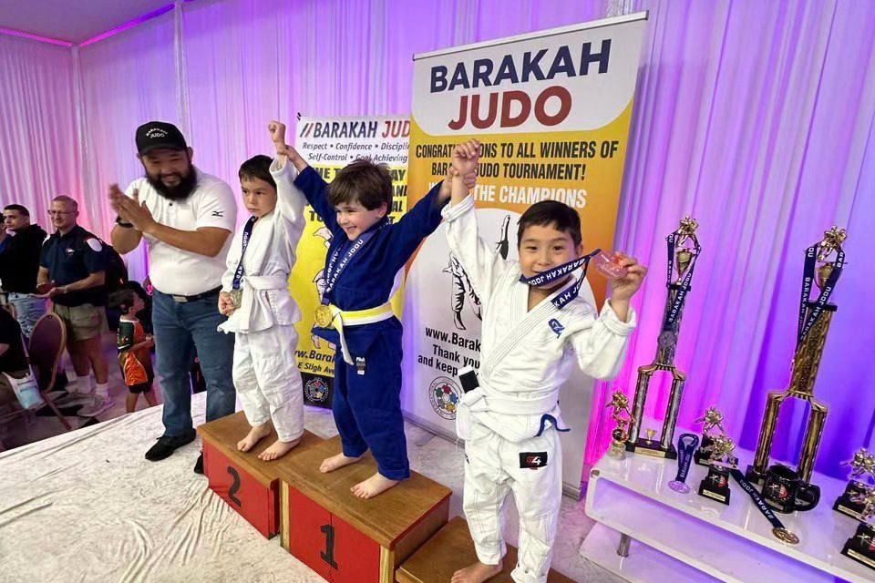 💪Student of the Dynamo Judo Sportcenter Aventura NMB, Miami, @dynamosportcenter Danial Dzhambakiev took part in the 3rd Annual Barakah Judo Tournament on April 27